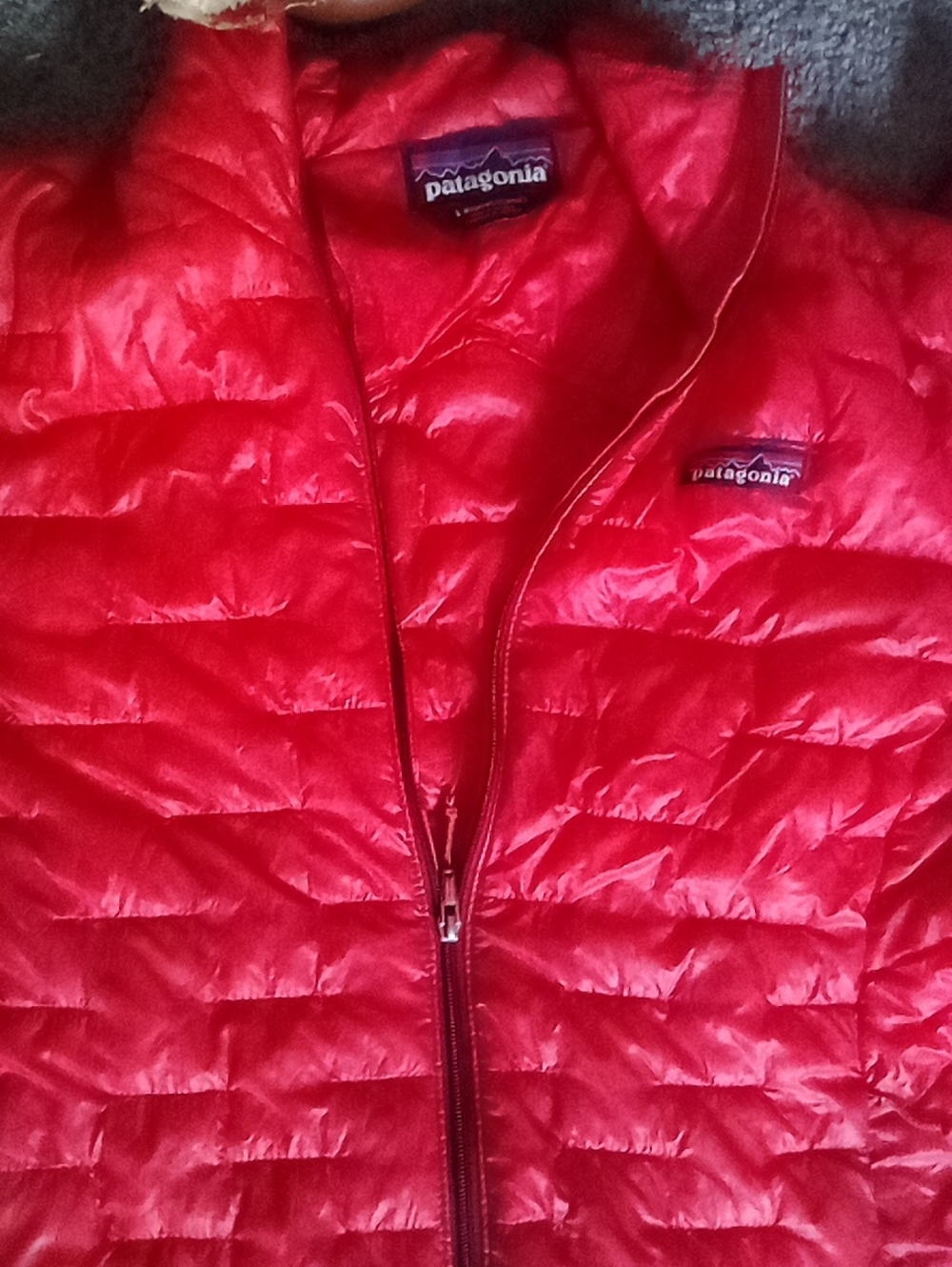Patagonia Women’s Red Quilted Lightweight Puffer Jacket